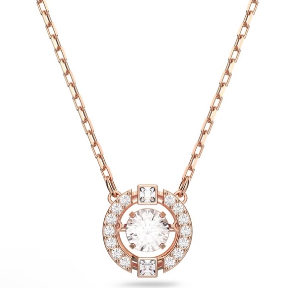 Swarovski Jewelry - Swarovski Una Necklace - Rose Gold with Dancing Crystal. Retail:$149. NIB